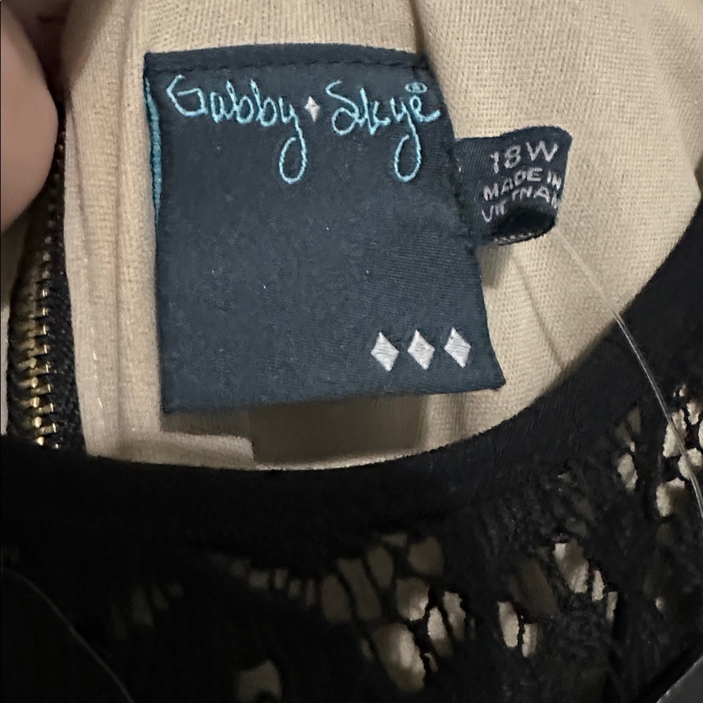 Gabby Skye Black Lace Dress - Picture 3 of 5